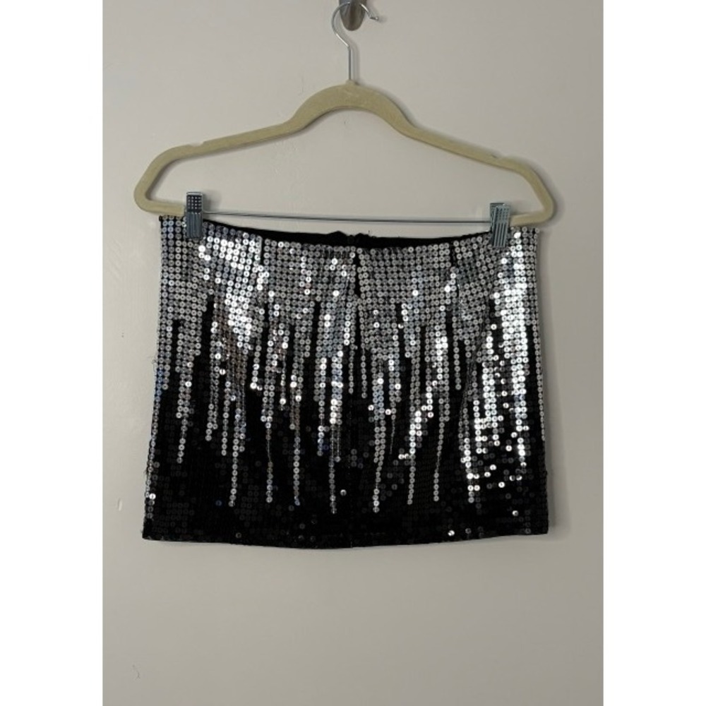 NWT Vintage Y2K Wet Seal Sequin Mini Skirt Size L Deadstock